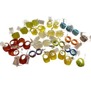 Urban Outfitters Ring Lot 30 Qty (Mixed Sizes 6/7) NWT Unique Fun Jewelry Party